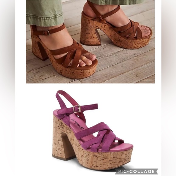 FREE PEOPLE Lisbon Mary Jane Platform  Sandals - Picture 1 of 15